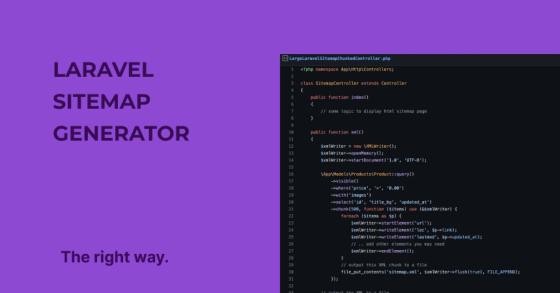 Laravel Sitemap с над 20 хиляди записа