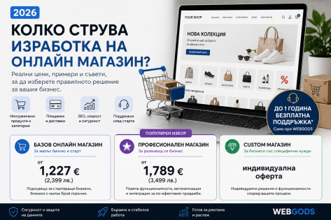 Колко струва изработка на онлайн магазин през 2026?