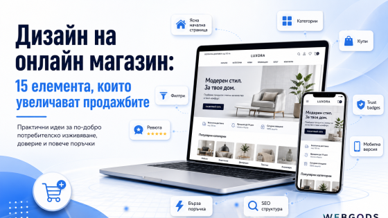 Дизайн на онлайн магазин: 15 елемента, които увеличават продажбите
