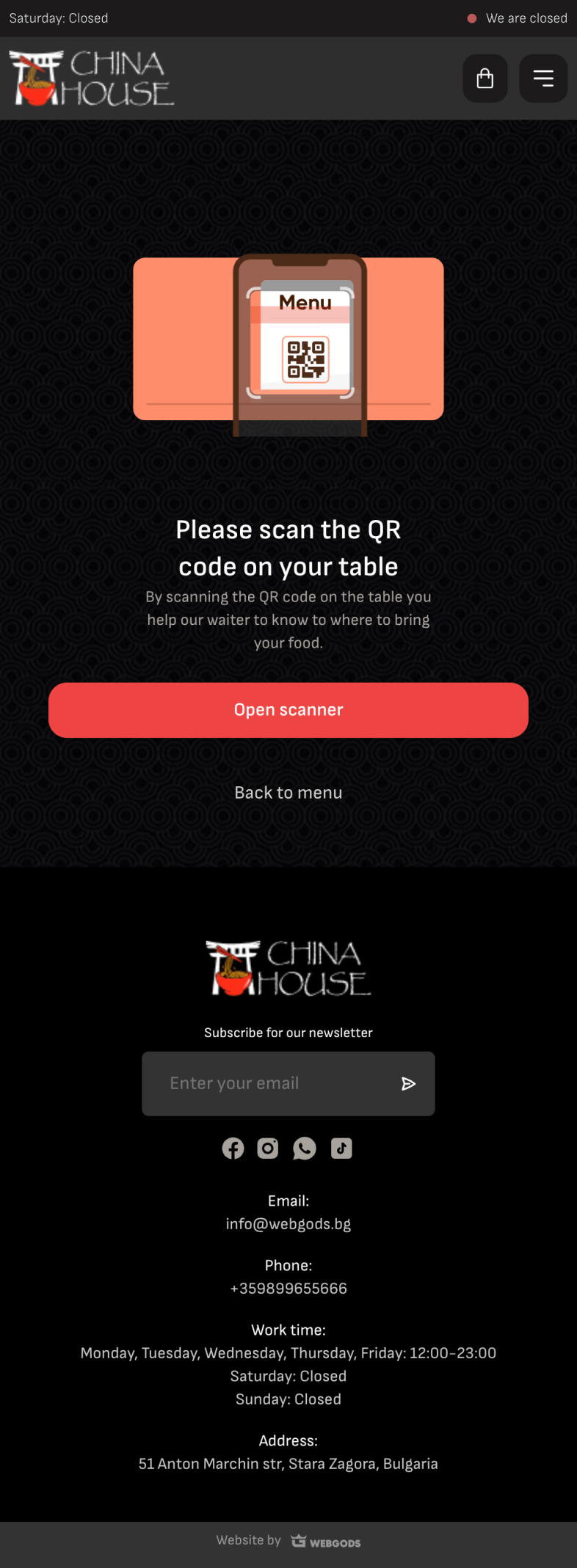Интерактивно дигитално меню за ресторант Сканирай QR кода и поръчай! image
